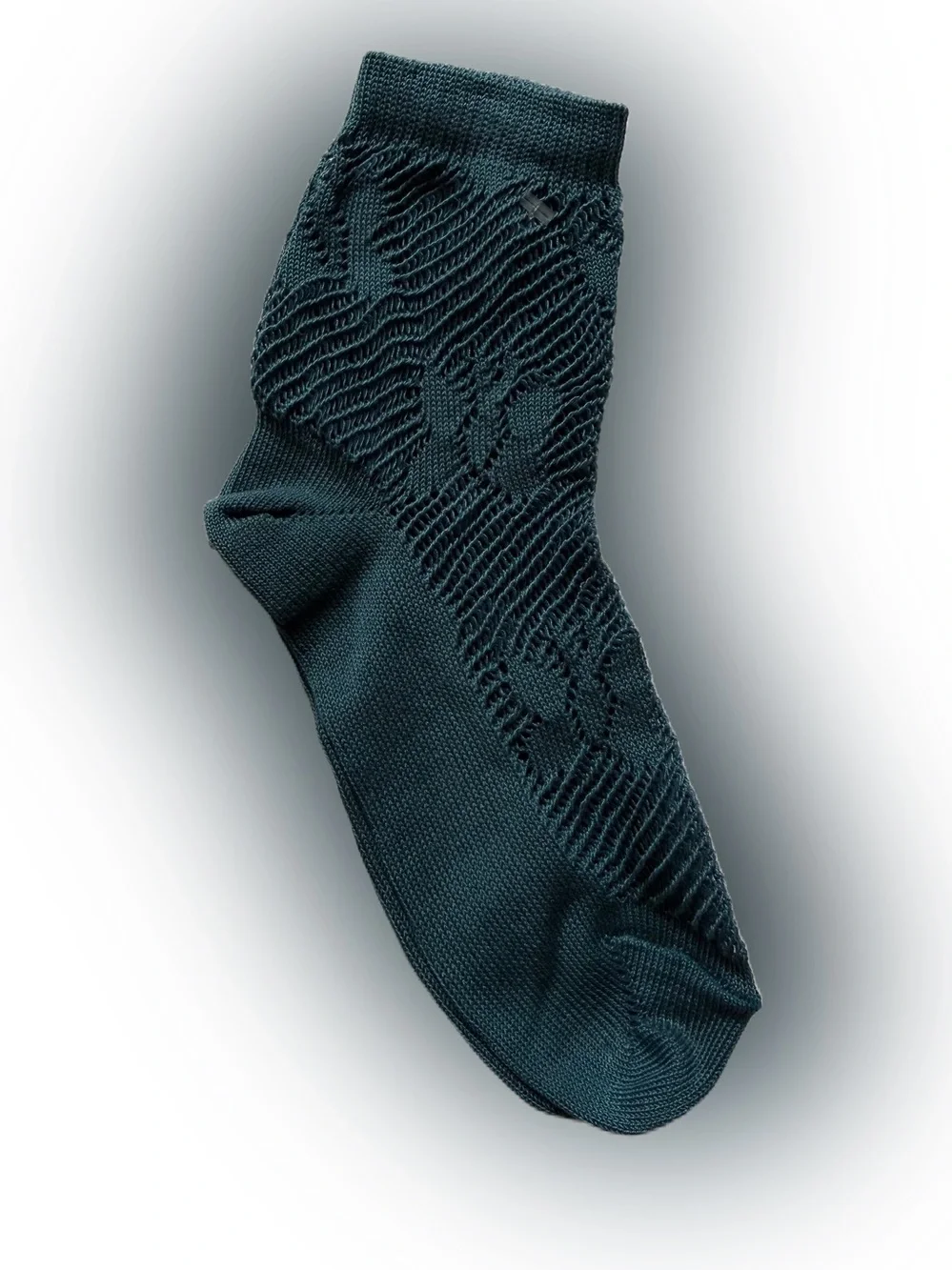 Maria La Rosa Crochet Blue Socks Butterfly New